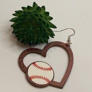 Baseball Earring, MLB Earring, Gift Idea, Sports Earring, Athletic Earring, Love